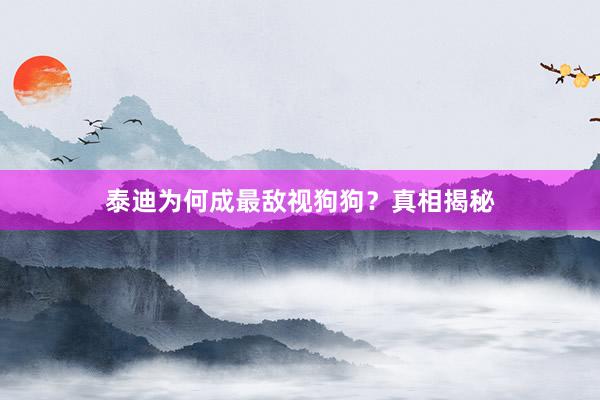 泰迪为何成最敌视狗狗？真相揭秘